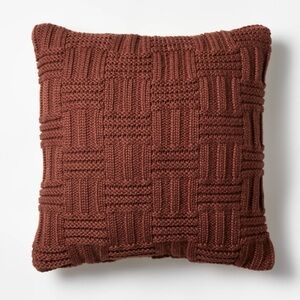 Threshold by Studio McGee basket weave Brown Accent Pillow 24x24 (set of 2)